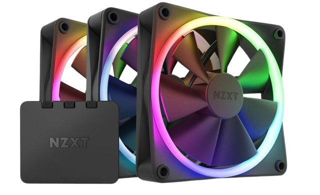 NZXT F120 RGB 50.18 CFM 120 mm Fans 3-Pack