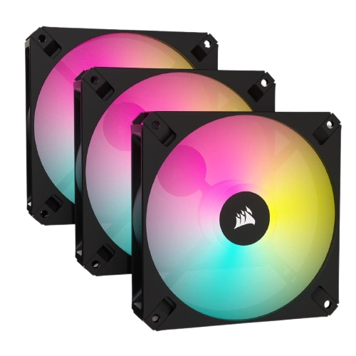 Corsair iCUE AR120 Digital RGB 59 CFM 120 mm Fans 3-Pack