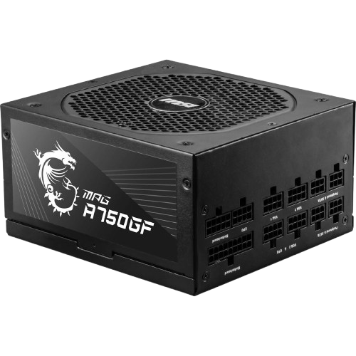 MSI MPG A750GF 750 W 80+ Gold Certified Fully Modular ATX Power Supply