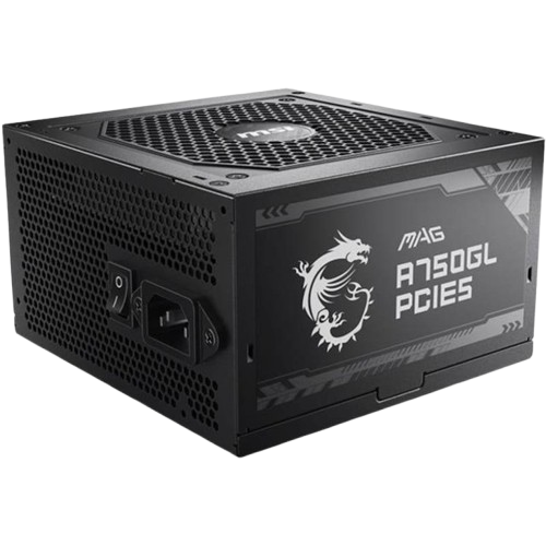 MSI MAG A750GL PCIE5 750 W 80+ Gold Certified Fully Modular ATX Power Supply