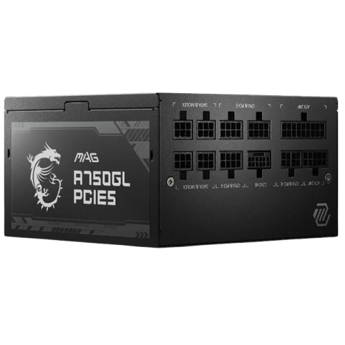 MSI MAG A750GL PCIE5 750 W 80+ Gold Certified Fully Modular ATX Power Supply